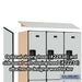 Salsbury 18" Wide Double Tier Designer Wood Locker - 3 Wide - 6 Feet High - 18 Inches Deep - Gray - Hasps - Sweatfully