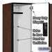 Salsbury 18" Wide Double Tier Designer Wood Locker - 3 Wide - 6 Feet High - 18 Inches Deep - Mahogany - Hasps - Sweatfully