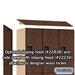 Salsbury 18" Wide Double Tier Designer Wood Locker - 3 Wide - 6 Feet High - 18 Inches Deep - Mahogany - Hasps - Sweatfully