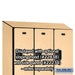 Salsbury 18" Wide Double Tier Designer Wood Locker - 3 Wide - 6 Feet High - 18 Inches Deep - Maple - Hasps - Sweatfully