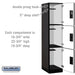 Salsbury 18" Wide Triple Tier Designer Wood Locker - 1 Wide - 6 Feet High - 21 Inches Deep - Black - Hasps - Sweatfully