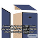 Salsbury 18" Wide Triple Tier Designer Wood Locker - 1 Wide - 6 Feet High - 21 Inches Deep - Blue - Hasps - Sweatfully
