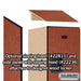 Salsbury 18" Wide Triple Tier Designer Wood Locker - 1 Wide - 6 Feet High - 21 Inches Deep - Cherry - Hasps - Sweatfully