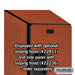 Salsbury 18" Wide Triple Tier Designer Wood Locker - 1 Wide - 6 Feet High - 21 Inches Deep - Cherry - Hasps - Sweatfully