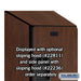 Salsbury 18" Wide Triple Tier Designer Wood Locker - 1 Wide - 6 Feet High - 21 Inches Deep - Mahogany - Hasps - Sweatfully