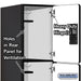 Salsbury 18" Wide Triple Tier Designer Wood Locker - 1 Wide - 6 Feet High - 24 Inches Deep - Black - Hasps - Sweatfully