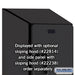 Salsbury 18" Wide Triple Tier Designer Wood Locker - 1 Wide - 6 Feet High - 24 Inches Deep - Black - Hasps - Sweatfully