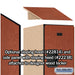 Salsbury 18" Wide Triple Tier Designer Wood Locker - 1 Wide - 6 Feet High - 24 Inches Deep - Cherry - Hasps - Sweatfully