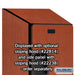 Salsbury 18" Wide Triple Tier Designer Wood Locker - 1 Wide - 6 Feet High - 24 Inches Deep - Cherry - Hasps - Sweatfully