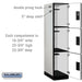 Salsbury 18" Wide Triple Tier Designer Wood Locker - 1 Wide - 6 Feet High - 24 Inches Deep - Gray - Hasps - Sweatfully