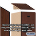 Salsbury 18" Wide Triple Tier Designer Wood Locker - 1 Wide - 6 Feet High - 24 Inches Deep - Mahogany - Hasps - Sweatfully