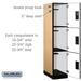 Salsbury 18" Wide Triple Tier Designer Wood Locker - 1 Wide - 6 Feet High - 24 Inches Deep - Maple - Hasps - Sweatfully