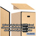 Salsbury 18" Wide Triple Tier Designer Wood Locker - 1 Wide - 6 Feet High - 24 Inches Deep - Maple - Hasps - Sweatfully