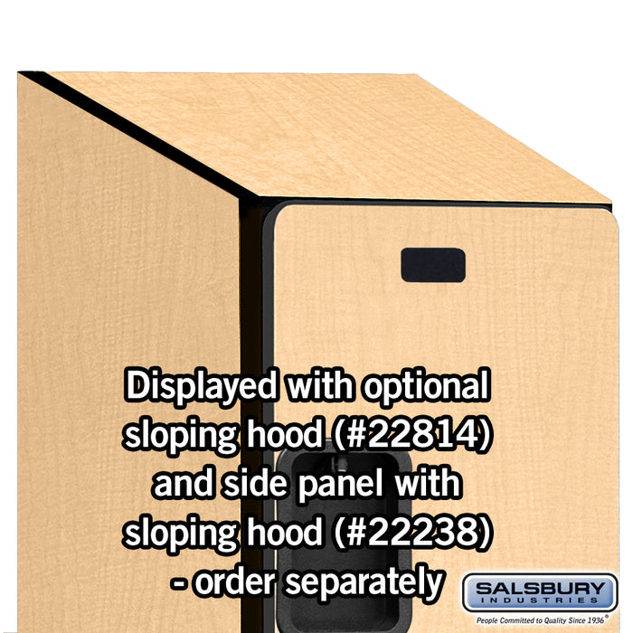 Salsbury 18" Wide Triple Tier Designer Wood Locker - 1 Wide - 6 Feet High - 24 Inches Deep - Maple - Hasps - Sweatfully