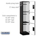 Salsbury 18" Wide Triple Tier Designer Wood Locker - 1 Wide - 6 Feet High - 18 Inches Deep - Black - Hasps - Sweatfully