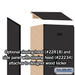 Salsbury 18" Wide Triple Tier Designer Wood Locker - 1 Wide - 6 Feet High - 18 Inches Deep - Black - Hasps - Sweatfully