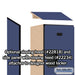 Salsbury 18" Wide Triple Tier Designer Wood Locker - 1 Wide - 6 Feet High - 18 Inches Deep - Blue - Hasps - Sweatfully
