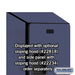 Salsbury 18" Wide Triple Tier Designer Wood Locker - 1 Wide - 6 Feet High - 18 Inches Deep - Blue - Hasps - Sweatfully