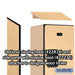 Salsbury 18" Wide Triple Tier Designer Wood Locker - 1 Wide - 6 Feet High - 18 Inches Deep - Maple - Hasps - Sweatfully