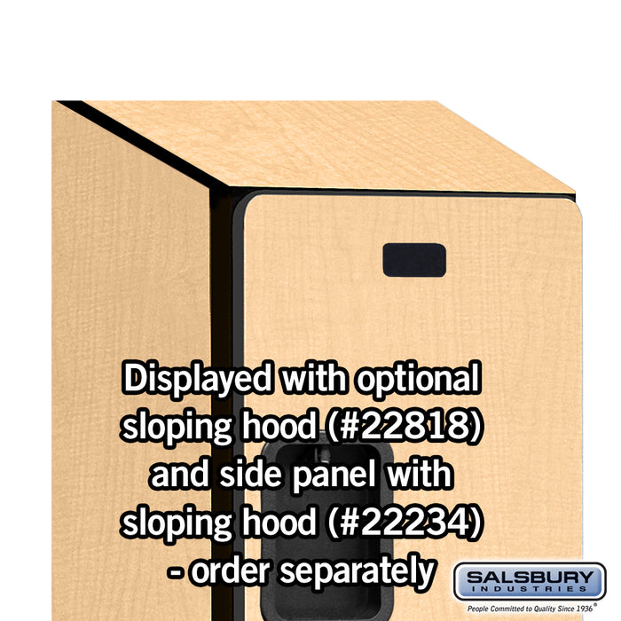 Salsbury 18" Wide Triple Tier Designer Wood Locker - 1 Wide - 6 Feet High - 18 Inches Deep - Maple - Hasps - Sweatfully