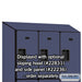 Salsbury 18" Wide Triple Tier Designer Wood Locker - 3 Wide - 6 Feet High - 21 Inches Deep - Blue - Hasps - Sweatfully