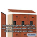 Salsbury 18" Wide Triple Tier Designer Wood Locker - 3 Wide - 6 Feet High - 21 Inches Deep - Cherry - Hasps - Sweatfully