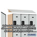 Salsbury 18" Wide Triple Tier Designer Wood Locker - 3 Wide - 6 Feet High - 21 Inches Deep - Gray - Hasps - Sweatfully