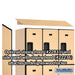 Salsbury 18" Wide Triple Tier Designer Wood Locker - 3 Wide - 6 Feet High - 21 Inches Deep - Maple - Hasps - Sweatfully