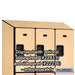 Salsbury 18" Wide Triple Tier Designer Wood Locker - 3 Wide - 6 Feet High - 21 Inches Deep - Maple - Hasps - Sweatfully