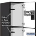Salsbury 18" Wide Triple Tier Designer Wood Locker - 3 Wide - 6 Feet High - 24 Inches Deep - Black - Hasps - Sweatfully