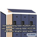 Salsbury 18" Wide Triple Tier Designer Wood Locker - 3 Wide - 6 Feet High - 24 Inches Deep - Blue - Hasps - Sweatfully