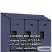 Salsbury 18" Wide Triple Tier Designer Wood Locker - 3 Wide - 6 Feet High - 24 Inches Deep - Blue - Hasps - Sweatfully