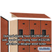 Salsbury 18" Wide Triple Tier Designer Wood Locker - 3 Wide - 6 Feet High - 24 Inches Deep - Cherry - Hasps - Sweatfully