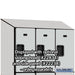 Salsbury 18" Wide Triple Tier Designer Wood Locker - 3 Wide - 6 Feet High - 24 Inches Deep - Gray - Hasps - Sweatfully