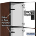 Salsbury 18" Wide Triple Tier Designer Wood Locker - 3 Wide - 6 Feet High - 24 Inches Deep - Mahogany - Hasps - Sweatfully