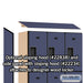 Salsbury 18" Wide Triple Tier Designer Wood Locker - 3 Wide - 6 Feet High - 18 Inches Deep - Blue - Hasps - Sweatfully
