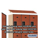 Salsbury 18" Wide Triple Tier Designer Wood Locker - 3 Wide - 6 Feet High - 18 Inches Deep - Cherry - Hasps - Sweatfully