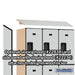 Salsbury 18" Wide Triple Tier Designer Wood Locker - 3 Wide - 6 Feet High - 18 Inches Deep - Gray - Hasps - Sweatfully