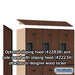 Salsbury 18" Wide Triple Tier Designer Wood Locker - 3 Wide - 6 Feet High - 18 Inches Deep - Mahogany - Hasps - Sweatfully
