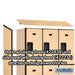 Salsbury 18" Wide Triple Tier Designer Wood Locker - 3 Wide - 6 Feet High - 18 Inches Deep - Maple - Hasps - Sweatfully
