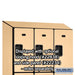Salsbury 18" Wide Triple Tier Designer Wood Locker - 3 Wide - 6 Feet High - 18 Inches Deep - Maple - Hasps - Sweatfully