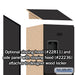 Salsbury 18" Wide Four Tier Designer Wood Locker - 1 Wide - 6 Feet High - 21 Inches Deep - Black - Hasps - Sweatfully