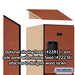 Salsbury 18" Wide Four Tier Designer Wood Locker - 1 Wide - 6 Feet High - 21 Inches Deep - Cherry - Hasps - Sweatfully