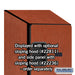 Salsbury 18" Wide Four Tier Designer Wood Locker - 1 Wide - 6 Feet High - 21 Inches Deep - Cherry - Hasps - Sweatfully