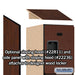 Salsbury 18" Wide Four Tier Designer Wood Locker - 1 Wide - 6 Feet High - 21 Inches Deep - Mahogany - Hasps - Sweatfully