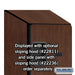 Salsbury 18" Wide Four Tier Designer Wood Locker - 1 Wide - 6 Feet High - 21 Inches Deep - Mahogany - Hasps - Sweatfully