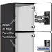 Salsbury 18" Wide Four Tier Designer Wood Locker - 1 Wide - 6 Feet High - 24 Inches Deep - Black - Hasps - Sweatfully