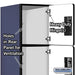 Salsbury 18" Wide Four Tier Designer Wood Locker - 1 Wide - 6 Feet High - 24 Inches Deep - Blue - Hasps - Sweatfully