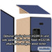 Salsbury 18" Wide Four Tier Designer Wood Locker - 1 Wide - 6 Feet High - 24 Inches Deep - Blue - Hasps - Sweatfully