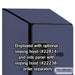 Salsbury 18" Wide Four Tier Designer Wood Locker - 1 Wide - 6 Feet High - 24 Inches Deep - Blue - Hasps - Sweatfully